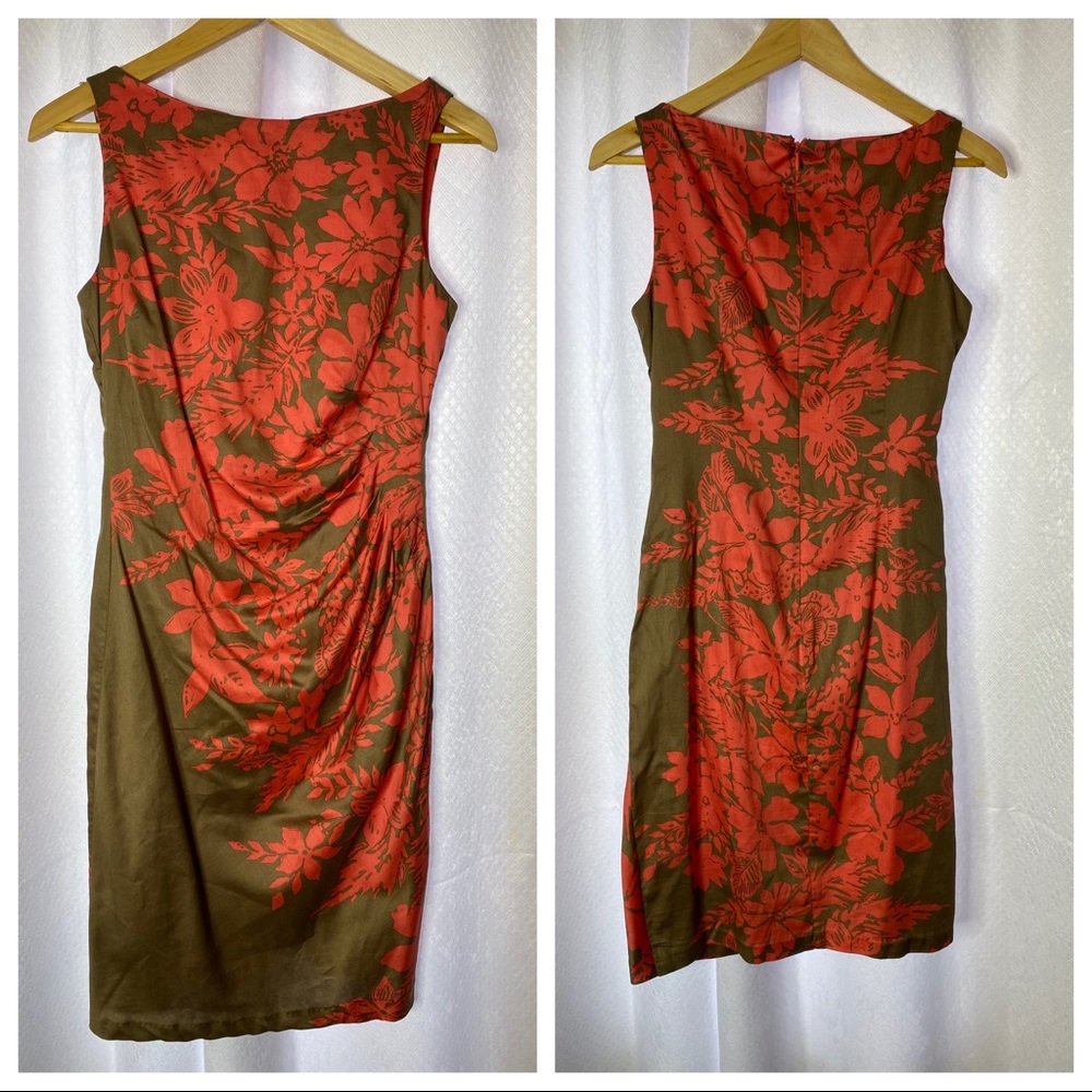 Catherine Malandrino Floral yellow label dress, 4